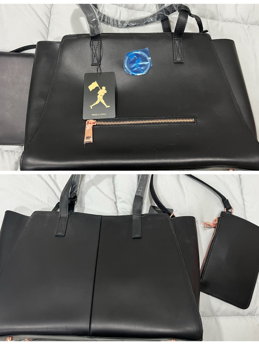 Baseballism glove leather handbag
